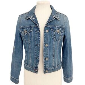 Gap Denim Jean Jacket Women S M Cropped Western